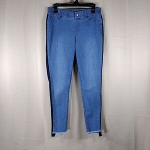 Zeza B Blue Cotton Denim Stretchy Streetwear Casual Comfy Spandex Pants Jeggings